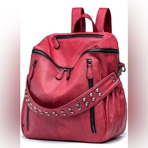 Women Leather Backpack Purse